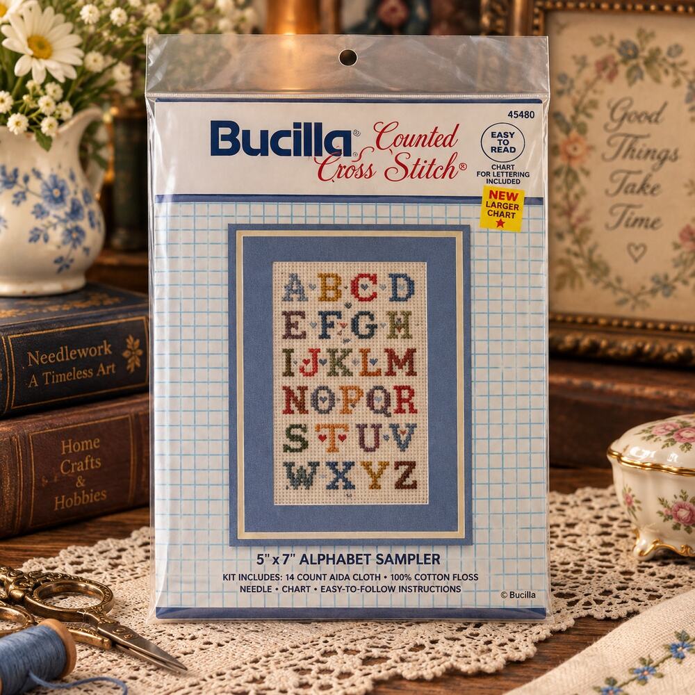 Bucilla Counted Cross Stitch Lullaby Baby Collections Child’s ABC Sampler